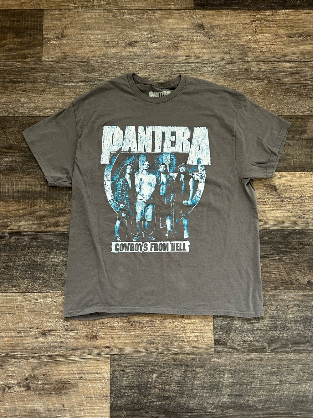 Pantera Cowboys From Hell 2025 Concert Tour Tee Shirt Faded Gray Size XL 0186